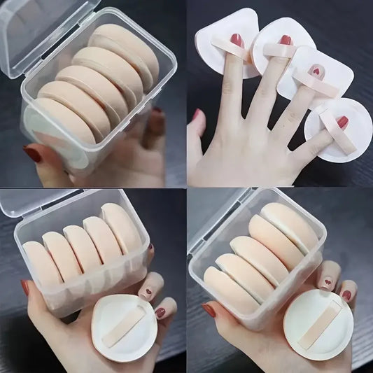 5pcs Portable Foundation Powder Puffs Drop Shape Beauty Makeup Sponge Blender Travel Women Makeup Tools