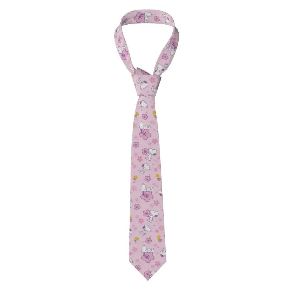 Personalized Fashion S-Snoopys Neckties Men Silk Cartoon Office Neck Tie