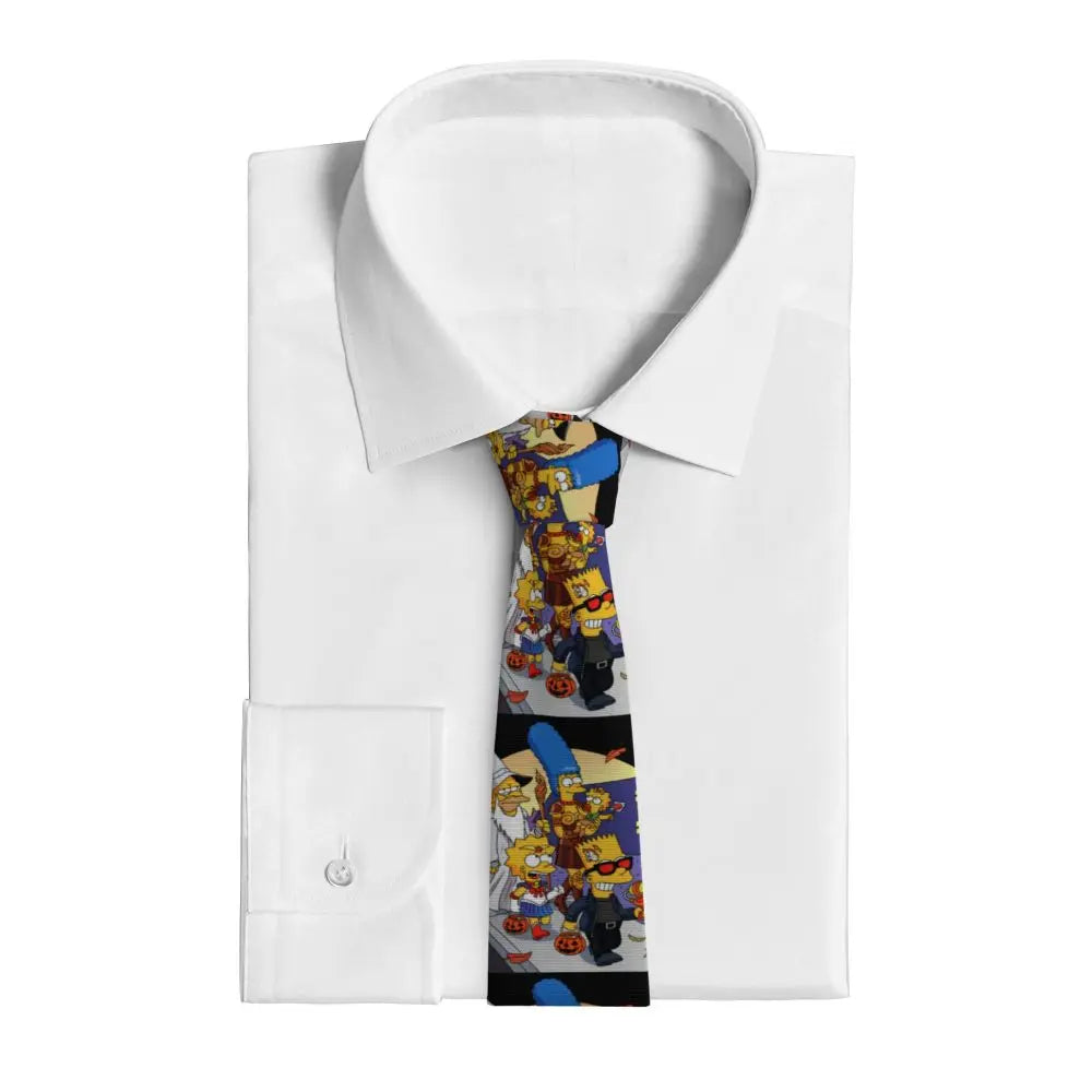 Personalized The S-Simpsones Homer Neck Ties Men Formal Silk Wedding Neckties