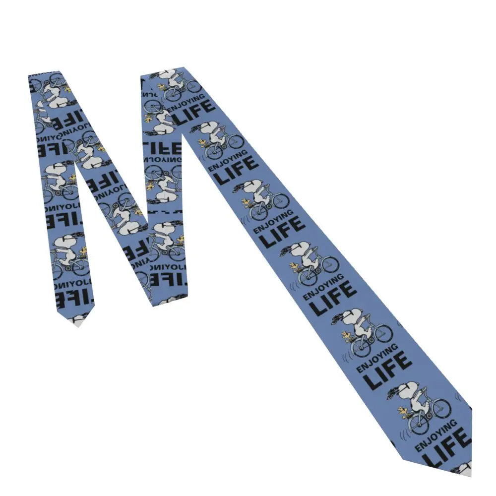 Personalized Fashion S-Snoopys Neckties Men Silk Cartoon Office Neck Tie