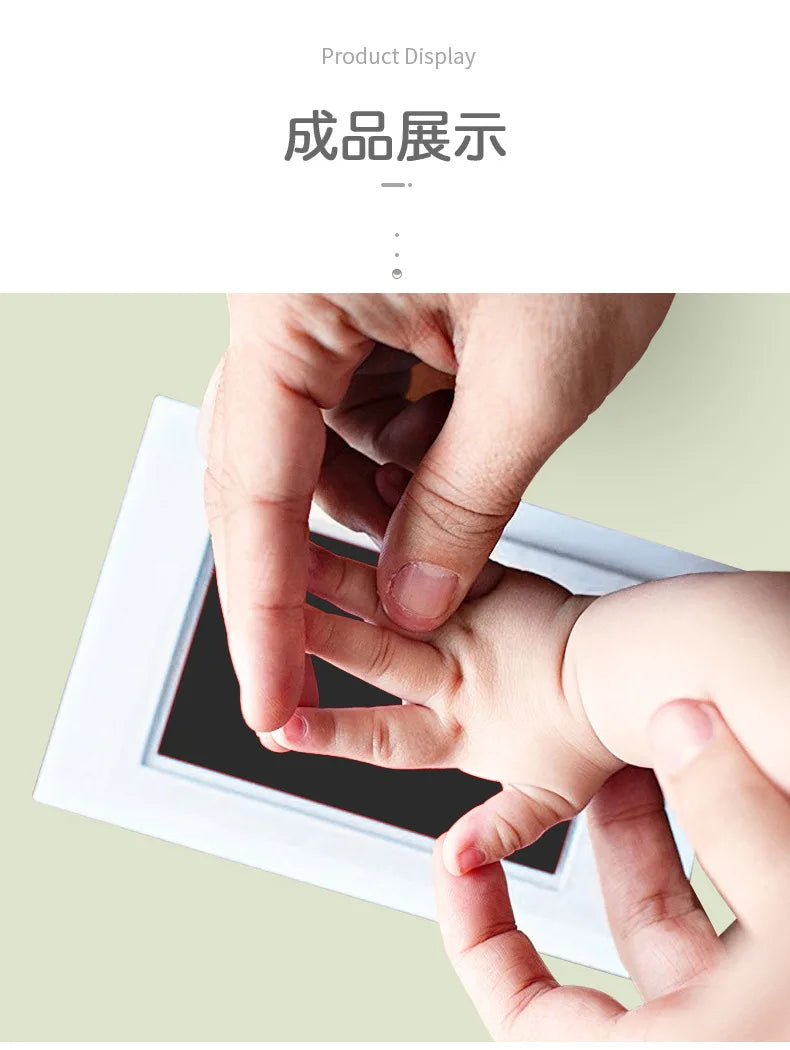 Baby Hand and Footprint Keepsake Frame Personalized Newborn First Year Memory Keepsake for Baby Shower Birthday Gift