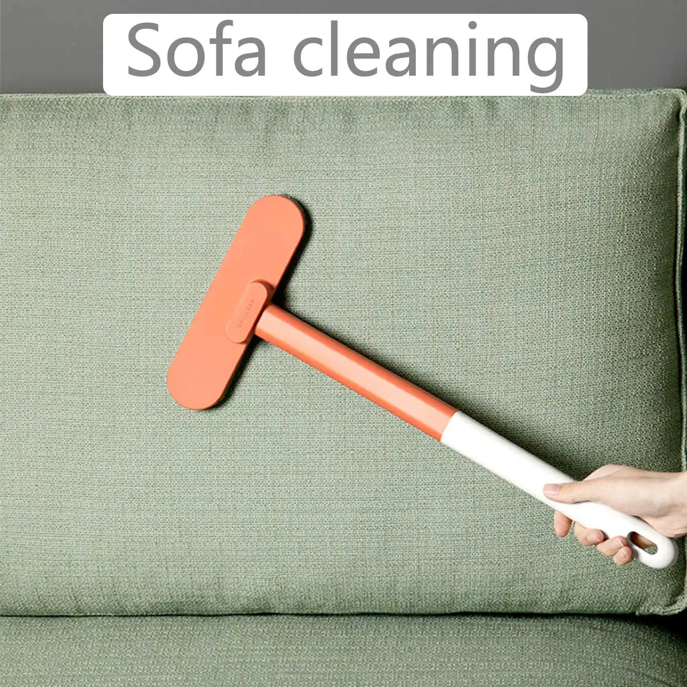 1 Multifunctional Long Handled Window Brush, Wet and Dry Dual-Use Cleaning Brush, Glass Brush, Sofa, Wall, Pet Hair, Carpet Clea