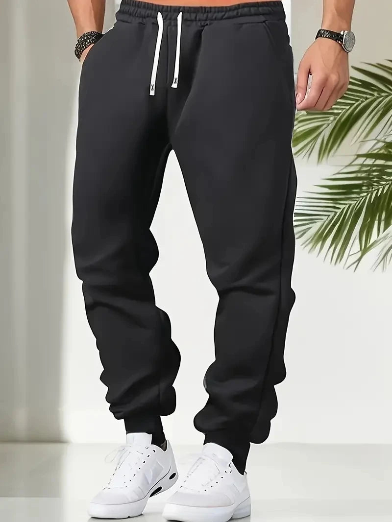 Men's Casual Long Pants Fashionable Multi-Functional Gym Running Trousers Comfortable Soft Quality Daily Wear Sportswear