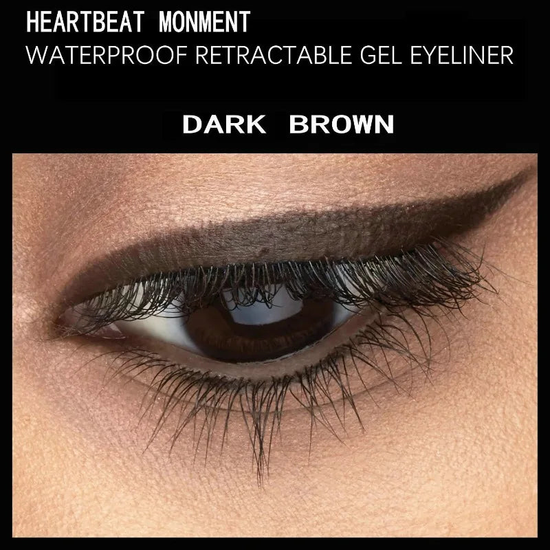 1-3pc Waterproof Black Eyeliner Pencil Smudge-proof Long-lasting Dark Brown Cream Gel Eye Liner Pen Beginner-Friendly Eye Makeup