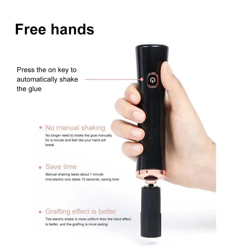 Portable Eyelash Glue Shaker USB Electric Wake-up Device for Nail Polish Tattoo Ink Pigment Liquid Shaking Machine Eyelash Tools