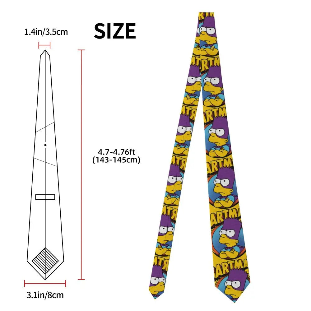 Personalized The S-Simpsones Homer Neck Ties Men Formal Silk Wedding Neckties