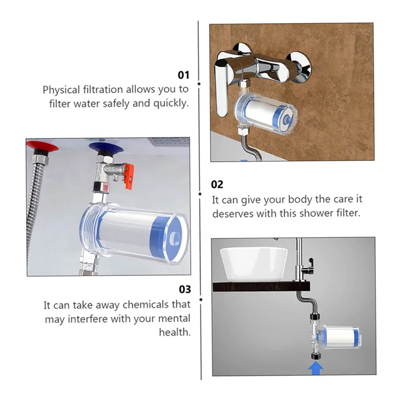 B59B-Washing Machine Water Heater Shower Shower Water Filter Front Tap Water Purifier Filter Durable Easy To Use
