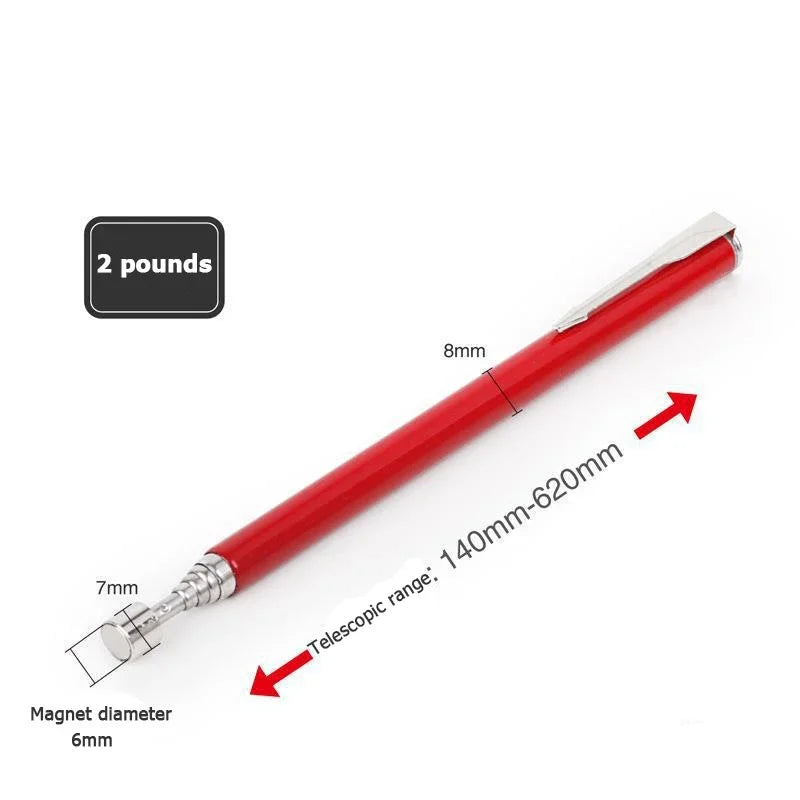 Telescopic magnetic pen mini portable retractable pick-up rod can pick up nuts and bolts convenient tool