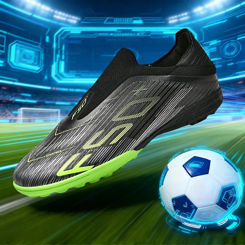 New Men's Football Boots Turf Comfortable Soccer Shoes Sport Ultralight Fg Grass Cleats Futsal Non Slip Indoor Adult Non-Slip