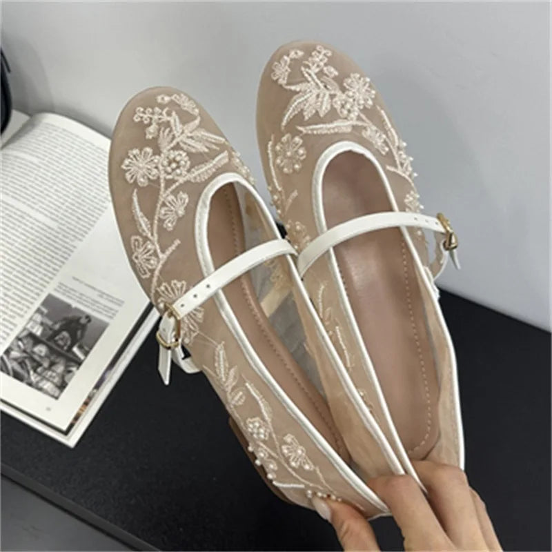 Spring Autumn Round Toe Flat Heels Women Fashion Concise Casual Party Dress Shoes Zapatos De Mujer