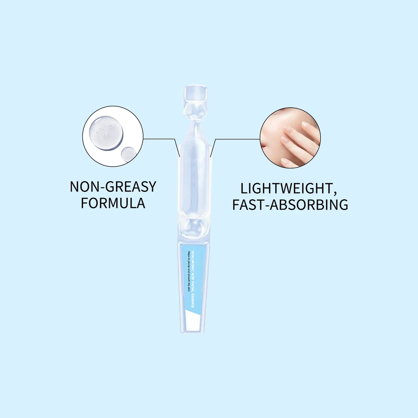 Skin Care Hyaluronic Acid Liquid Serum Facial Moisturizing Lifting Glow Up Facial Essence Quick Absorption Dermapen Serum