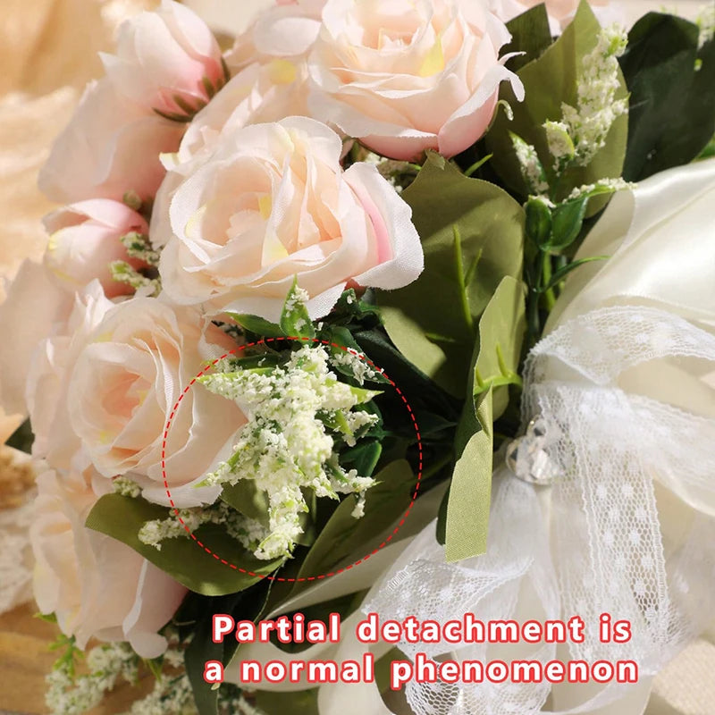 1PC Wedding Bouquet for Bride Wheat Ear and Green Leaf Wedding Bouquet Ceremony Anniversary Bridal Shower Wedding Accessories