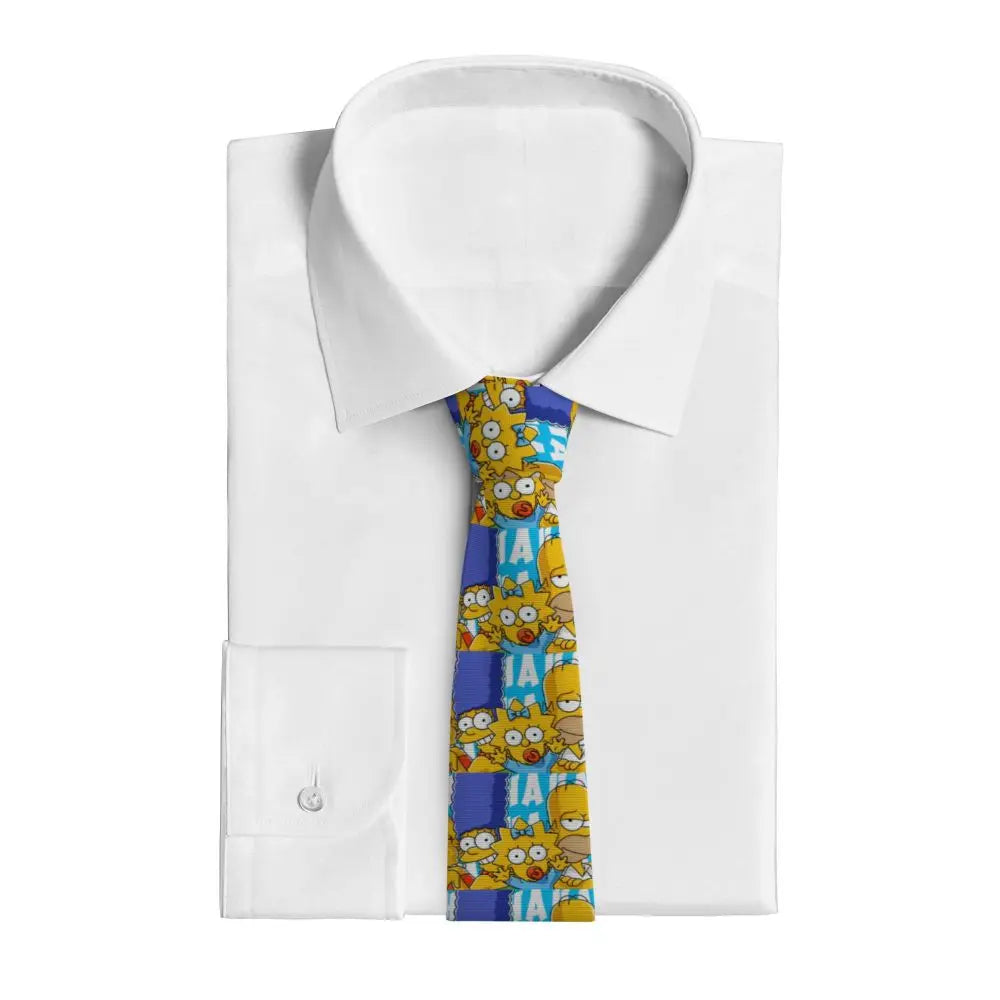 Personalized The S-Simpsones Homer Neck Ties Men Formal Silk Wedding Neckties
