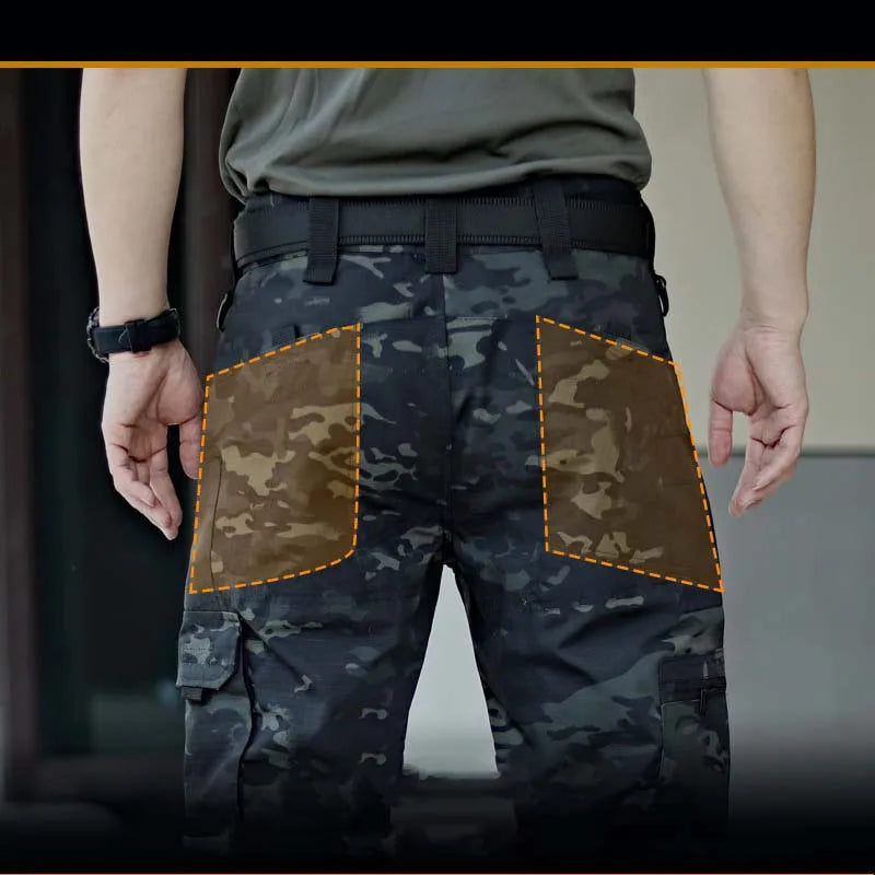 New Tactical Pants Quick Dry Multi-Pocket Cargo Pants Mens Casual Trousers Wear-Resistant Work Trainning Hiking Pant Loose