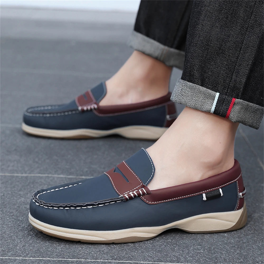 Men's Business Casual Loafers Shoes for Office Travel And Vacation Durable Elegant TPR Outsole Formal Shoes