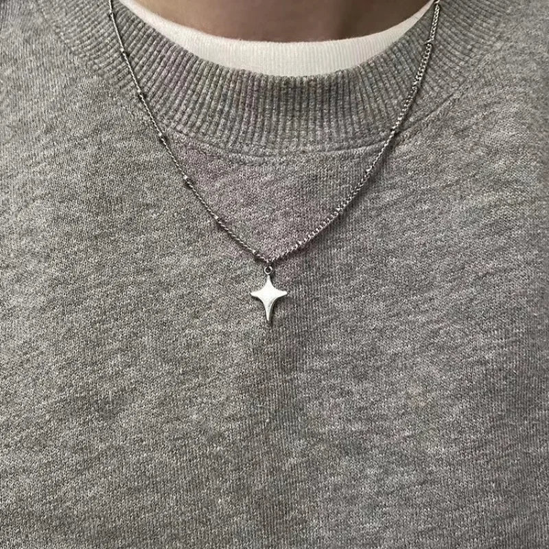Simple Trendy Vintage Necklace Women Men's Fashion Necklace Hollow Choker Pendant Neck Jewelry Accessories Party Chain Wholesale