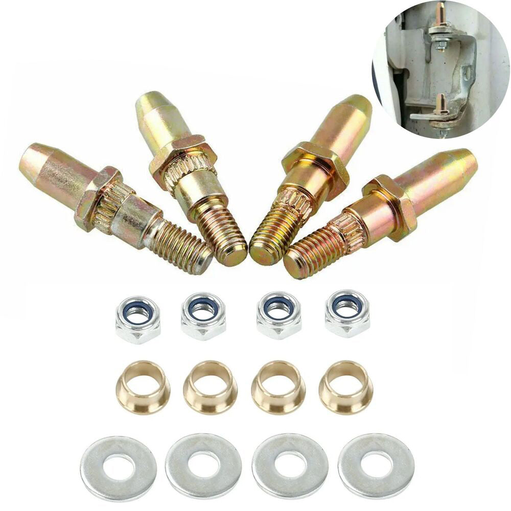 Steel Car Door Hinge Pin + Bushing Repair Kit for Chevy Silverado GMC Sierra Truck SUV Car Auto Modification