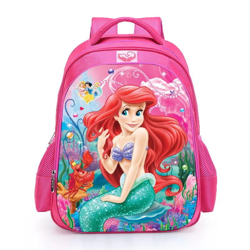 16 inch Girls School Bags Princess Cartoon Schoolbags Pink Backpack kids Cartoon Primary Bookbag Kids Mochila Infantil