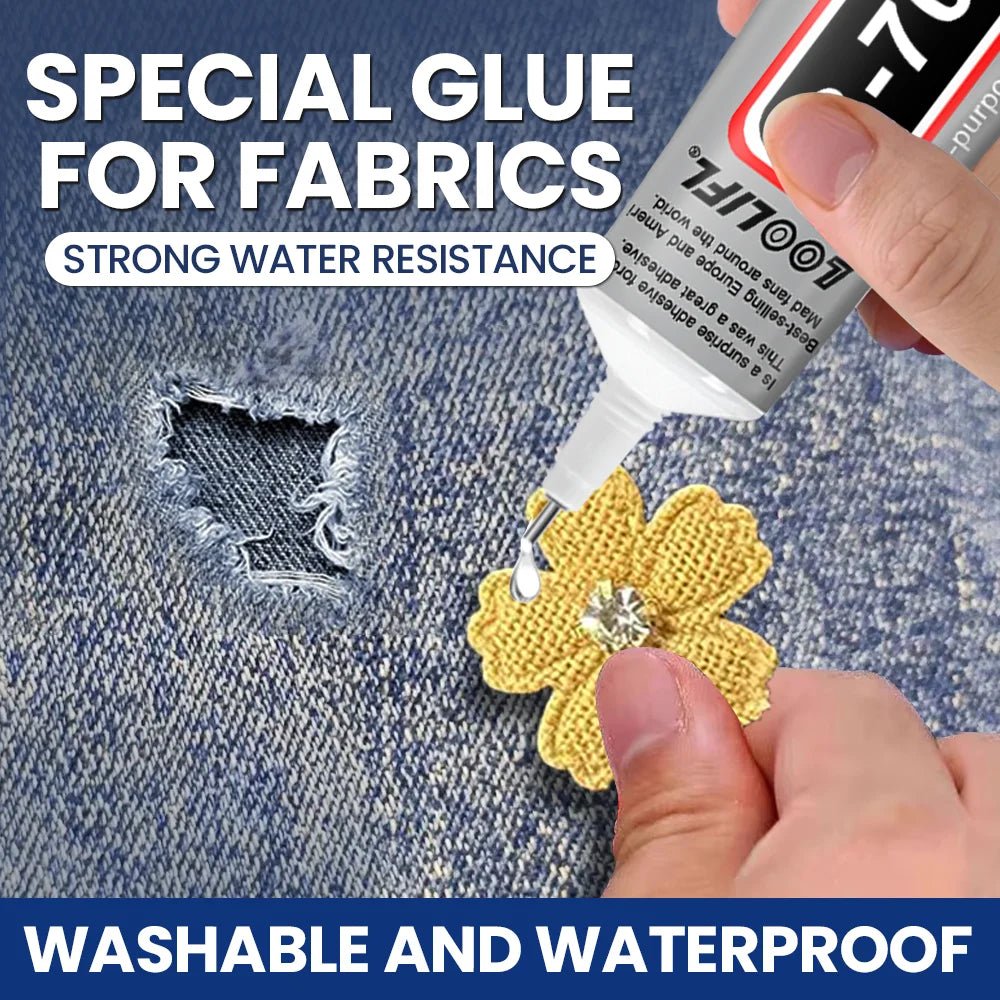 Epoxy resin super strong adhesive, fabric adhesive has strong plasticity, colorless, transparent, odorless, and washable