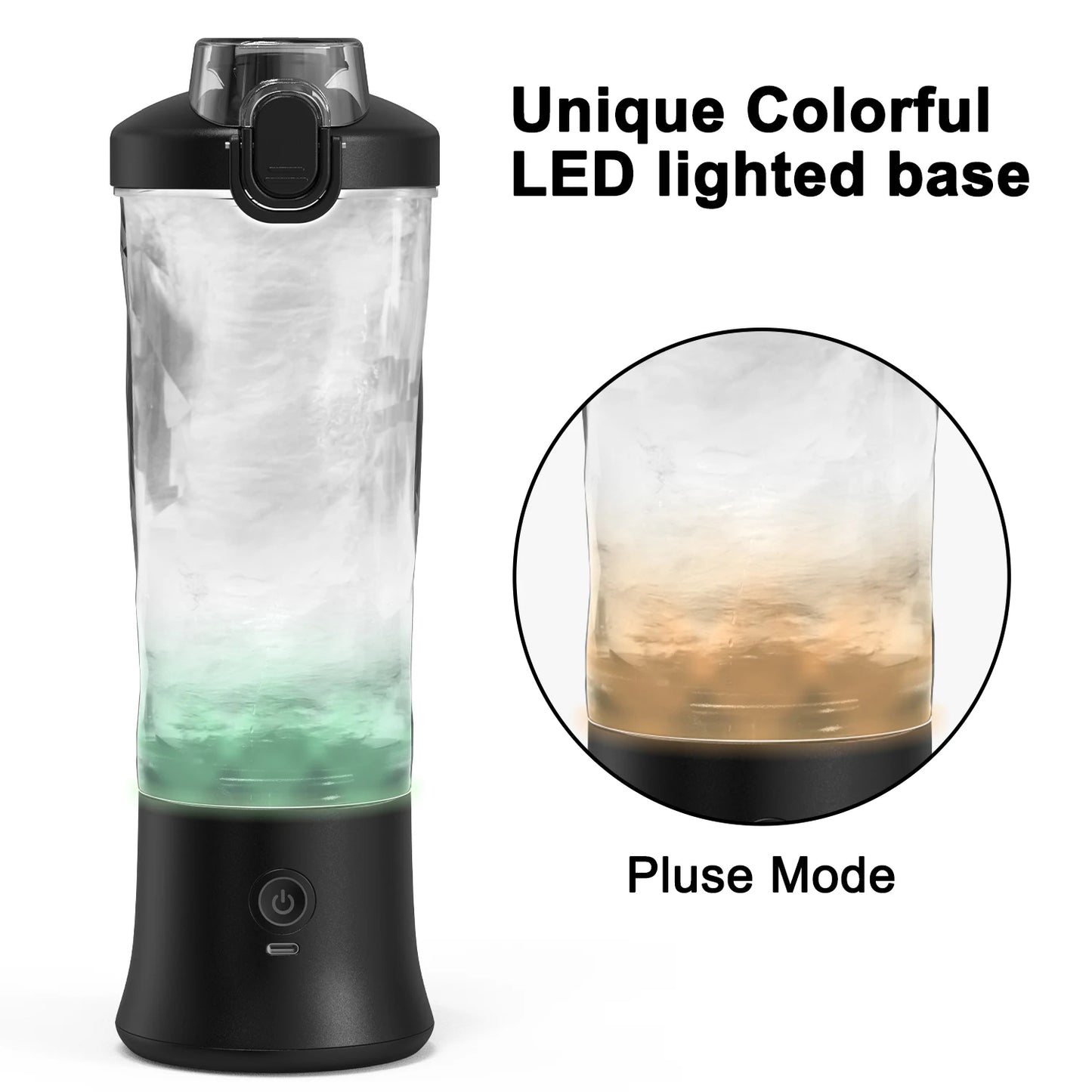 New Portable Blender 600ML Electric Juicer Fruit Mixers 4000mAh USB Rechargeable Mini Smoothie Blender Orange Juicer Machine