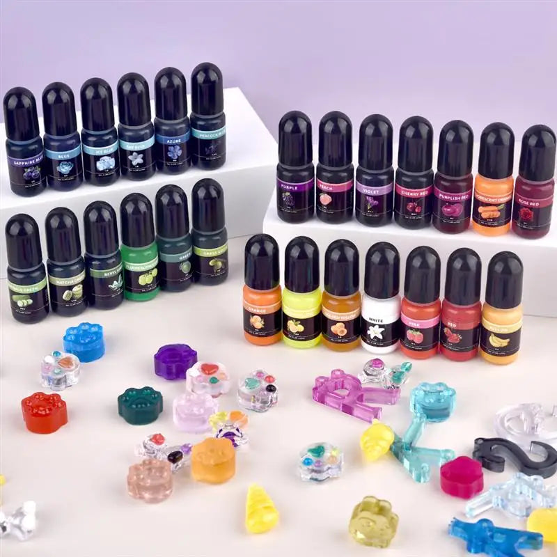 Epoxy Resin Pigment 5ml Liquid Epoxy UV Resin Dye Transparent Colorant For UV Resin AB Glue Coloring DIY Resin Art Jewelry Makin