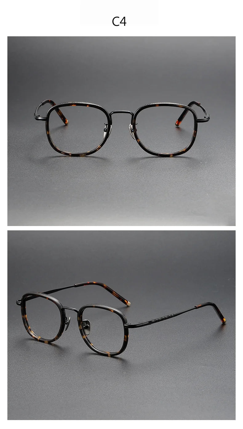 New Ultra-light Ttanium Glasses Frames Retro Designer Men's And Women's Glasses Frames Blue Ligh Optical Prescription Frames 712