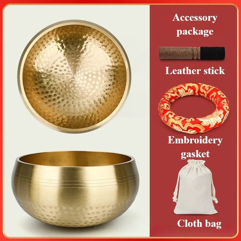 Sound Healing Singing Bowl Meditation Harmony Sound Bowls Copper Tibetan Singing Bowls Buddhist Percussion Musical Instruments