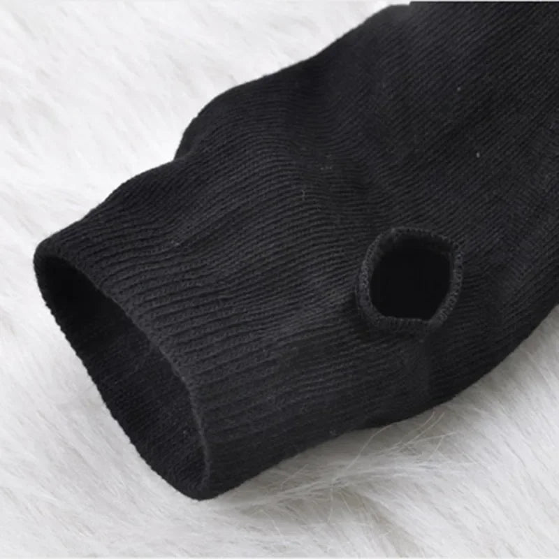 Stacked Style Extra Long Fingerless Gloves：Thick Knit Soft Skin-Friendly，Warm without sacrificing fashion sense