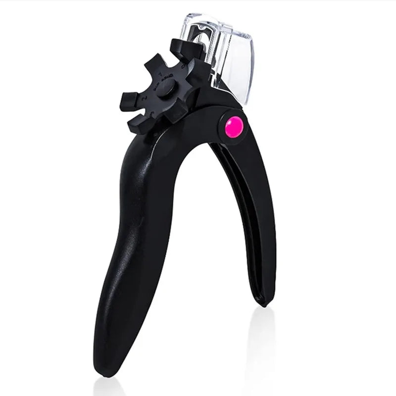 Nail Clippers for Acrylic Adjustable Nails with Sizer and Catcher Nail Tip Cutter with Length Measurement Dial.