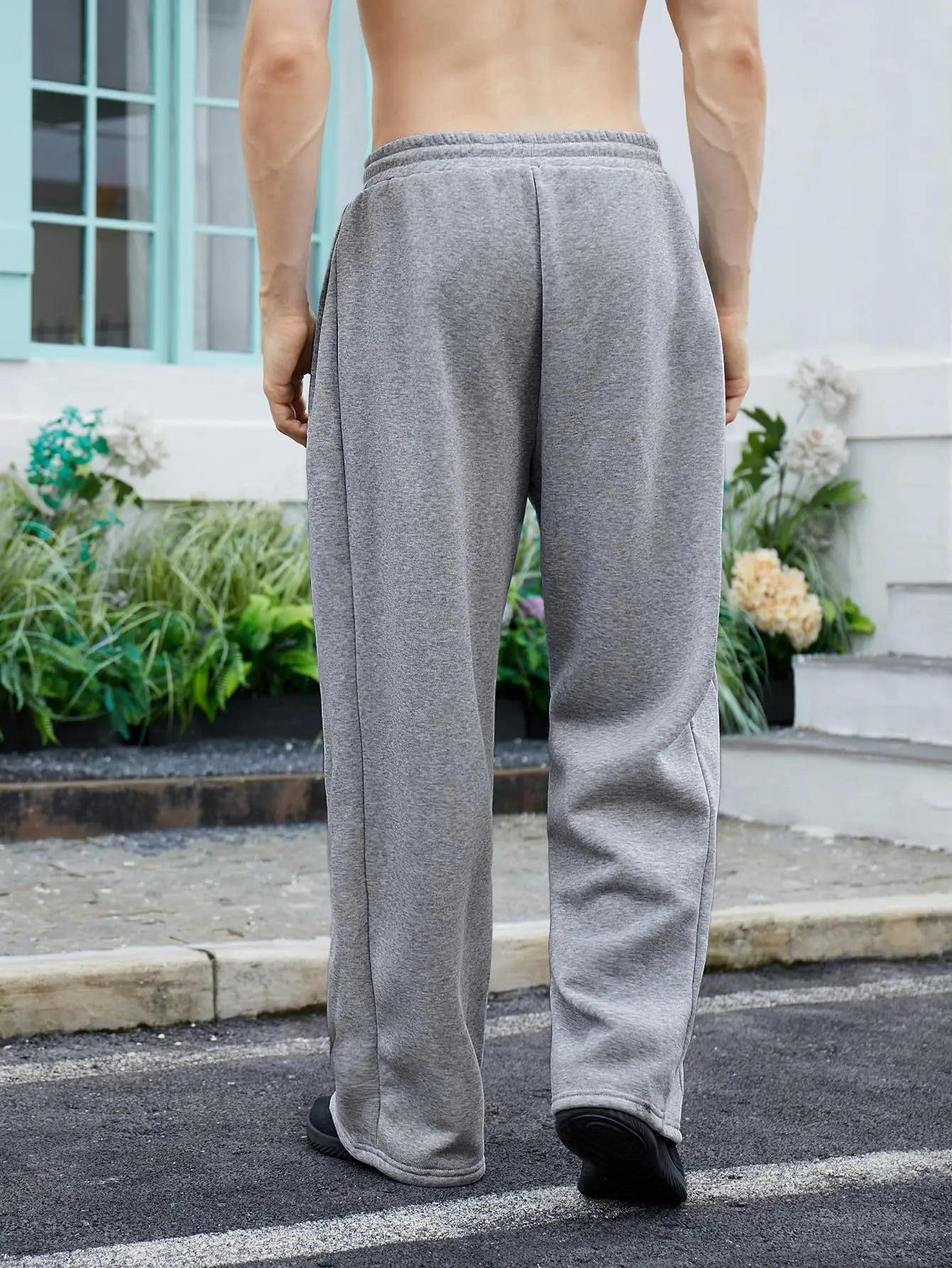 2025 New Korean style Sweatpants Sport Pants Men Running Pants Spring Summer Loose Casual Sweat Pants Straight Jogging Pants Men