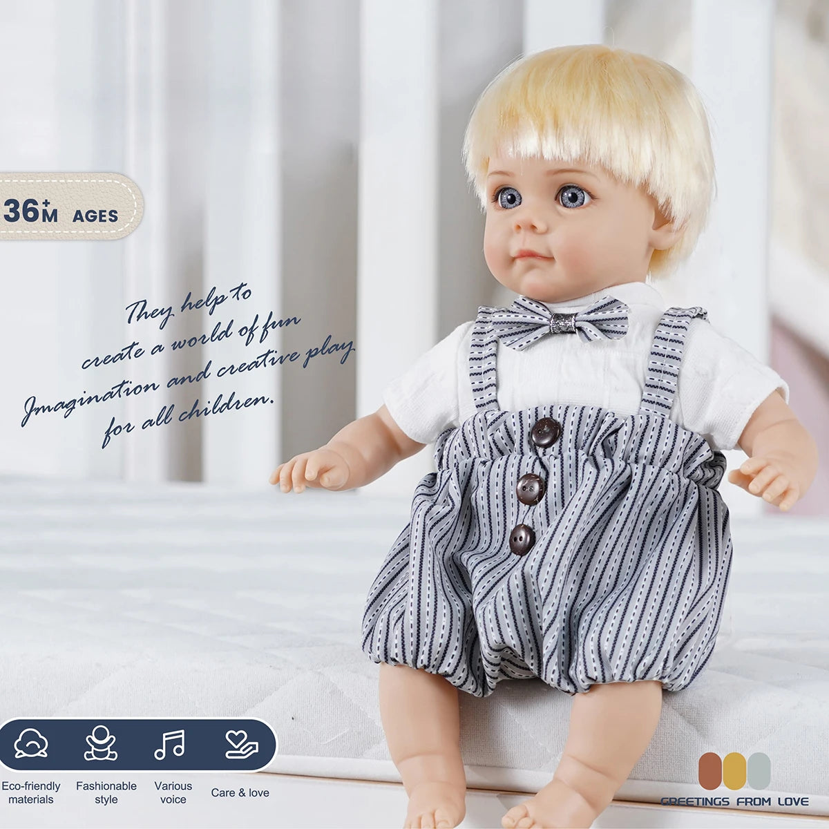 Bebe Reborn Doll 14 Inch 35CM  Boy Baby Doll With Fashion Clothes Soft Skin Cotton Body Lifelike Realistic Baby Children Gift