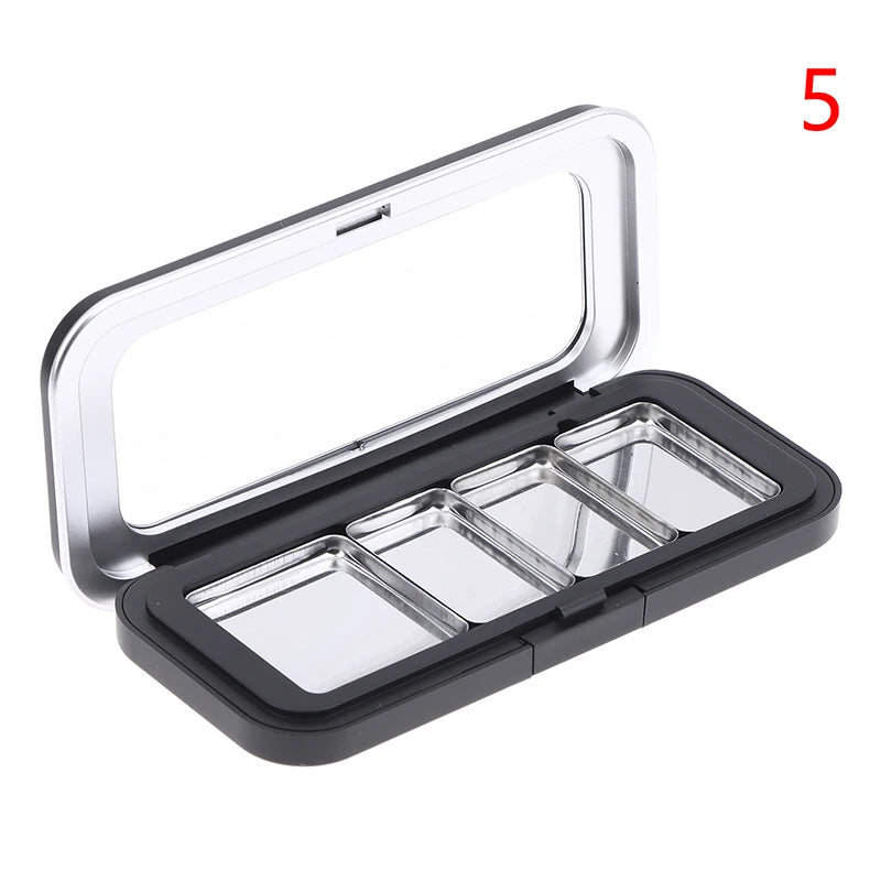 Refillable Magnetic Eyeshadow Palette Empty Black Clear Makeup Storage Case DIY Cosmetic Container for Lipstick Foundation Blush