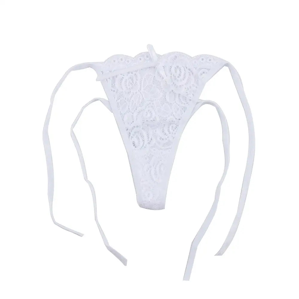 Thongs Women's Underwear Low Waist Intimates Lingerie Knickers Transparent Lace Floral