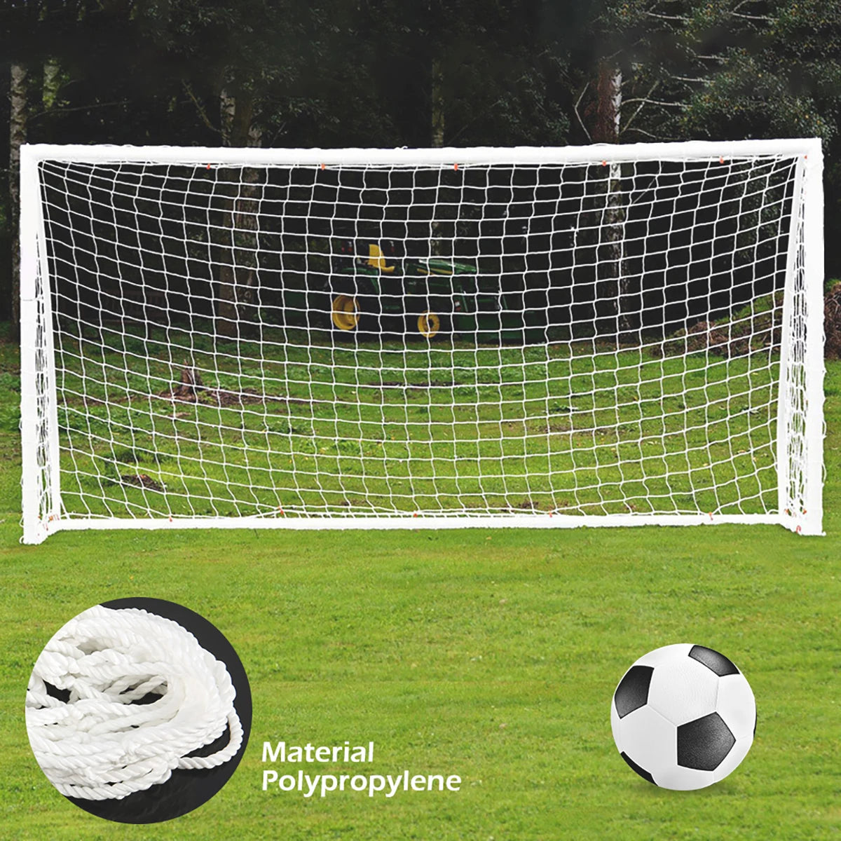 Football Net Football Soccer Goal Post Net Outdoor Sports Match Training Net 1.8M 2.4M 3.6M For Junior Sports Training Practice