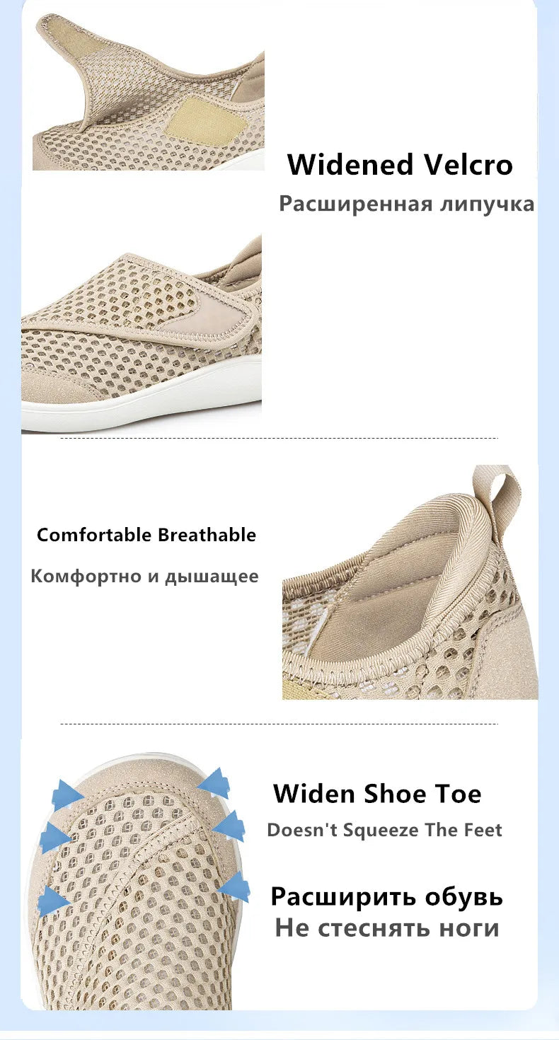 New Casual Orthopedics Wide Feet Swollen Shoes Thumb Eversion Adjusting Sneakers Comfortable Couple Diabetic Shoes Walking Shoes