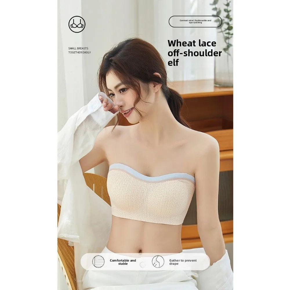 Lingerie Adjustable Wireless Bra Elastic Traceless Close-fitting Push Up Underwear Anti-sagging Shockproof Brassiere for Women