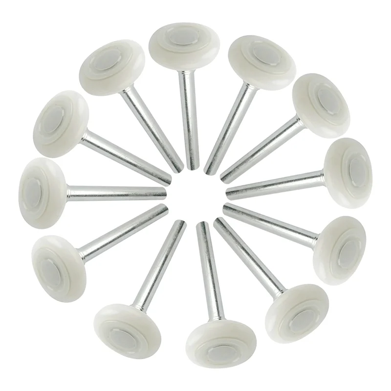 ABKJ-12Pack 2" Nylon Garage Door Roller 4" Stem 2" Nylon Garage Door Rollers Garage Door Roller Wheel Garage Door Accessories
