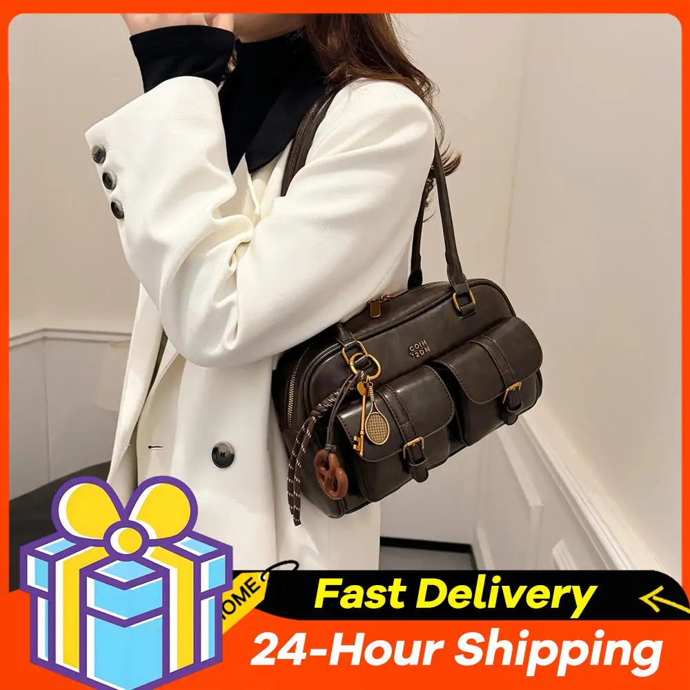 Ladies Large-Capacity Tote Bag Women Vintage Retro Chic Handbags Girl Shopping Shoulder Bag Women's Purses Top Handle Bags