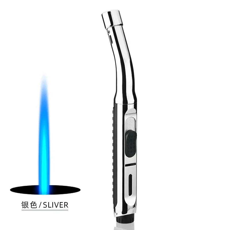 Jet Windproof Lighter Gas Spray Gun Cigar Lighter Outdoor Barbecue Kitchen Ignition Welding Turbo Lighter High Temperature