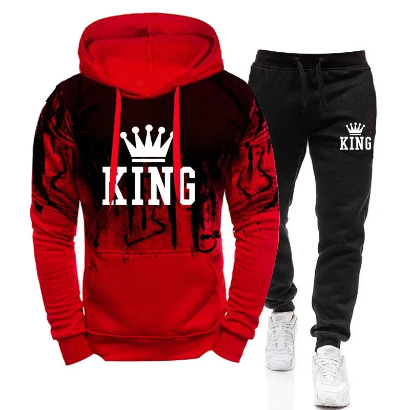 Men's Tracksuit Casual Jogging Men Versatile Sweatshirts Sweat Pants Fashion Comfort Daily Sports Simple Hoodie High Quality Set
