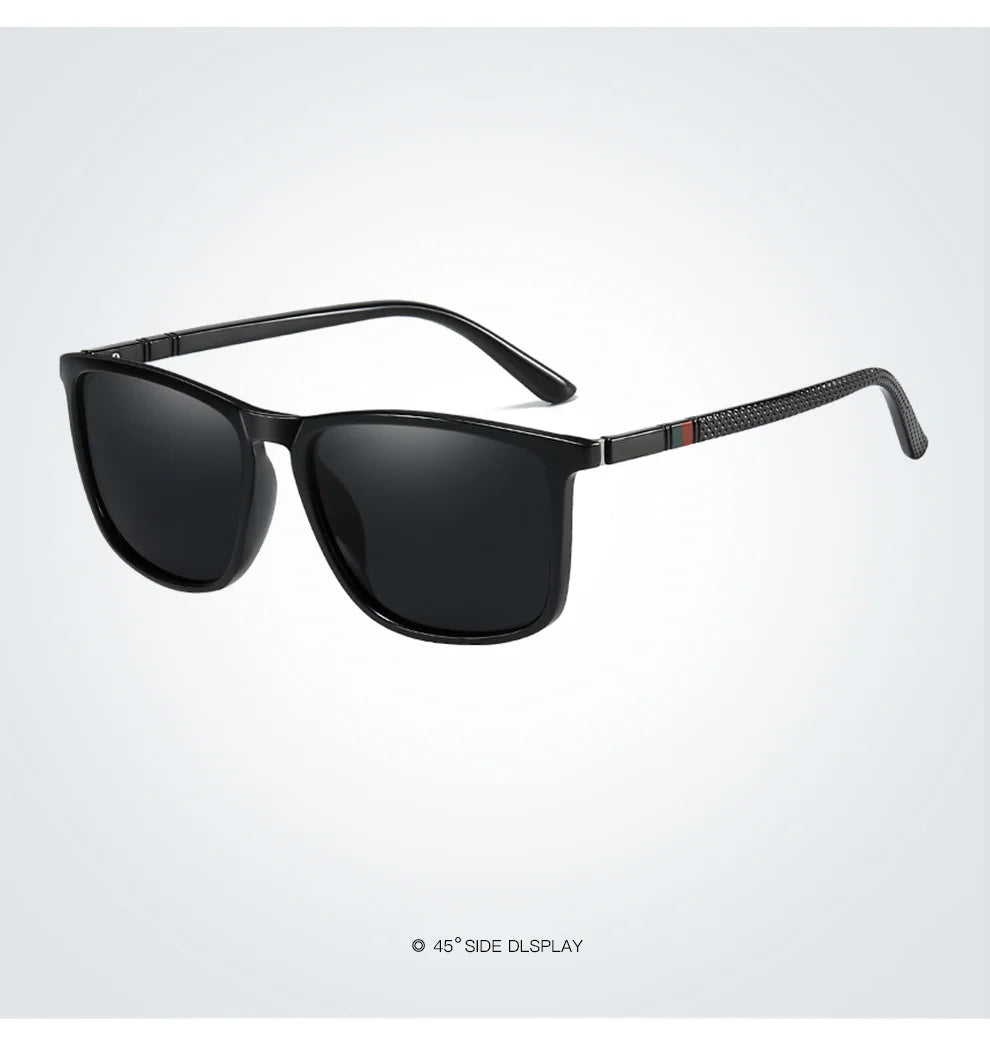 Luxury Men Women Driving Travel Polarized Sunglasses Fashion Brand Design Square Vintage Sun Glasses TR90 Frame Eyewear UV400