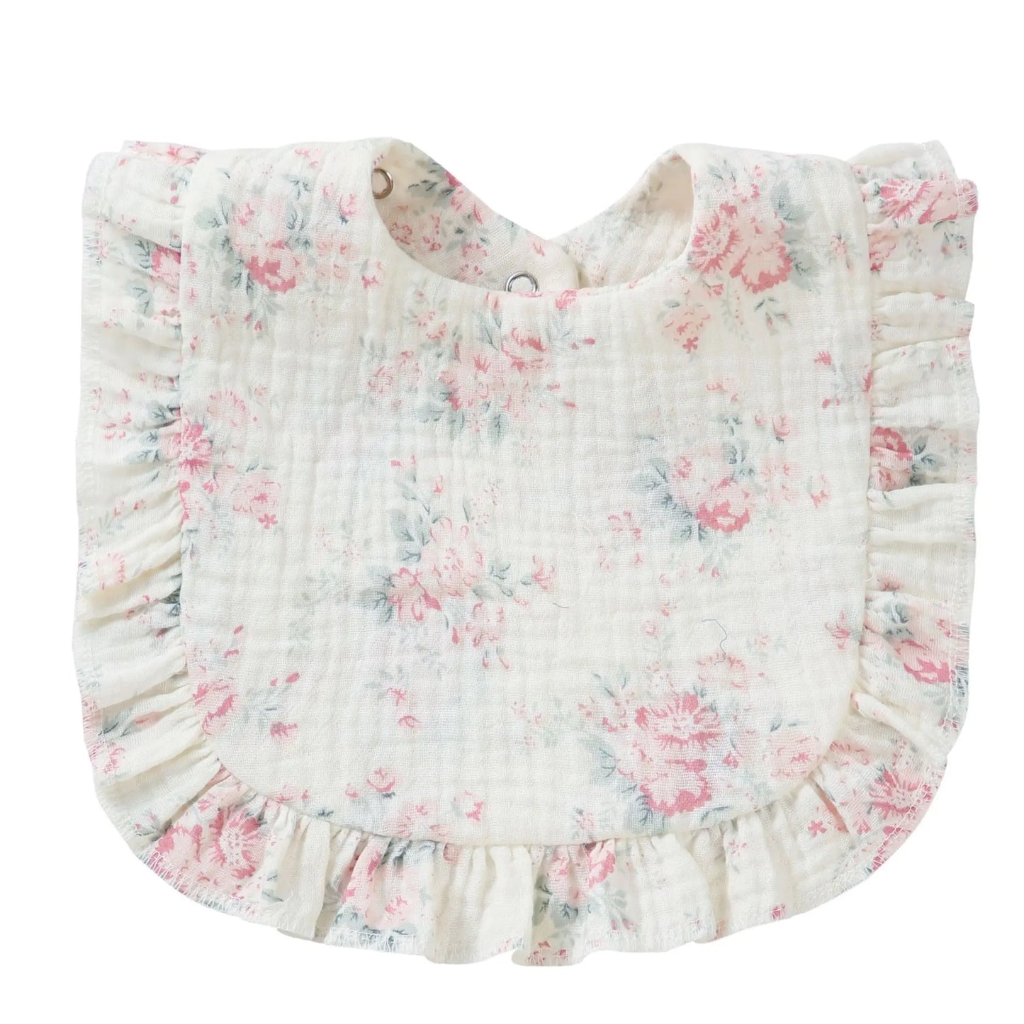 Baby Saliva Towel Muslin Cotton Infant Bibs Kids Feeding Eating Apron Boys Girls Ruffle Towel Toddler Newborn Prints Burp Cloth