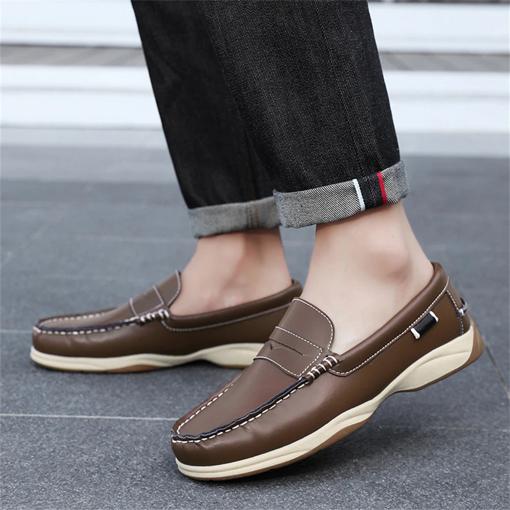 Men's Business Casual Loafers Shoes for Office Travel And Vacation Durable Elegant TPR Outsole Formal Shoes