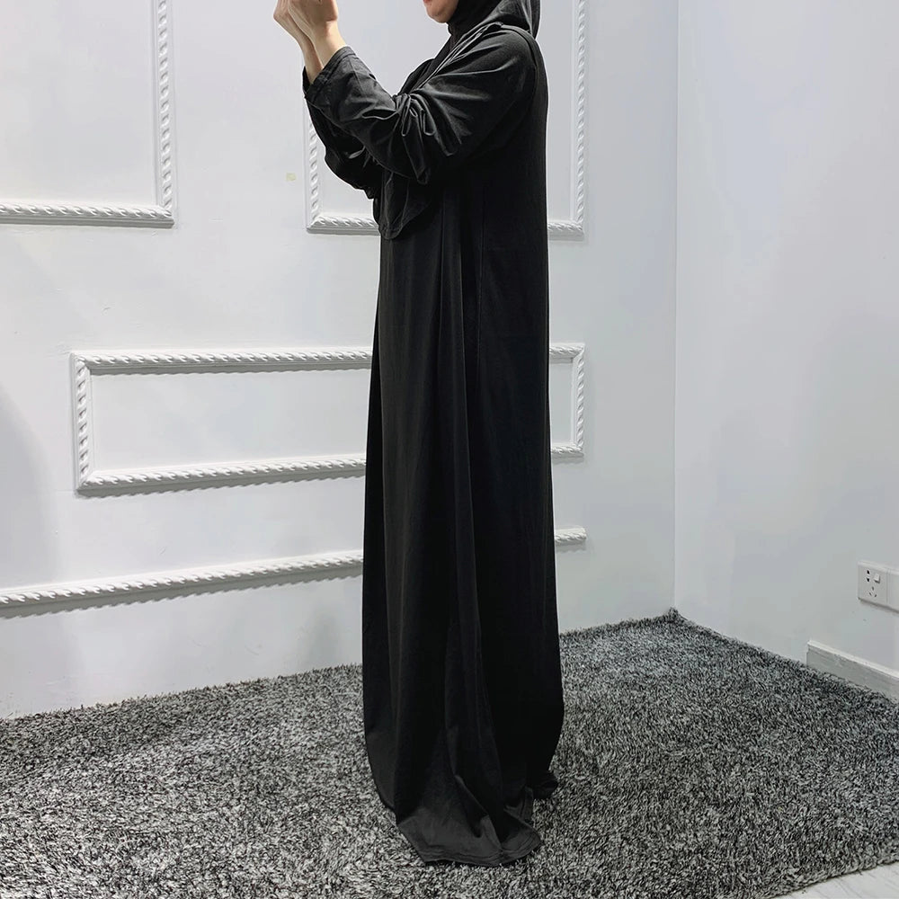 Eid Hooded Muslim Women Hijab Dress Prayer Garment Jilbab Abaya Long Khimar Full Cover Ramadan Gown Abayas Islamic Clothes Niqab