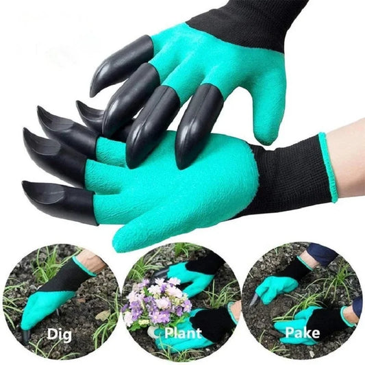 Gardening Gloves With Claws Breathable Waterproof Working Digging Planting Sting-Resistant Non-slip Protective Home Latex Gloves
