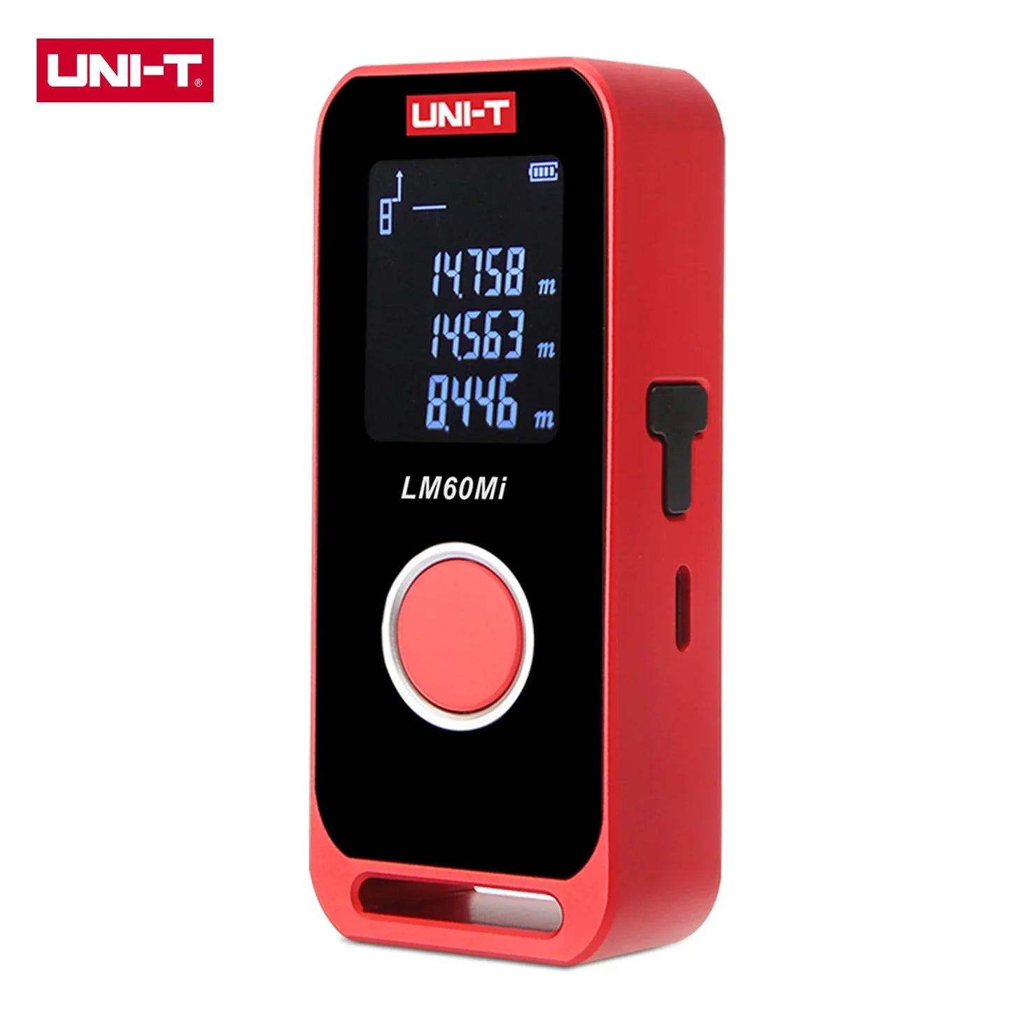 UNI-T Mini Laser Distance 40/60m Range Rechargeable 3.7V Wall Area/Volume/Circumference Measurement LM40Mi LM60Mi