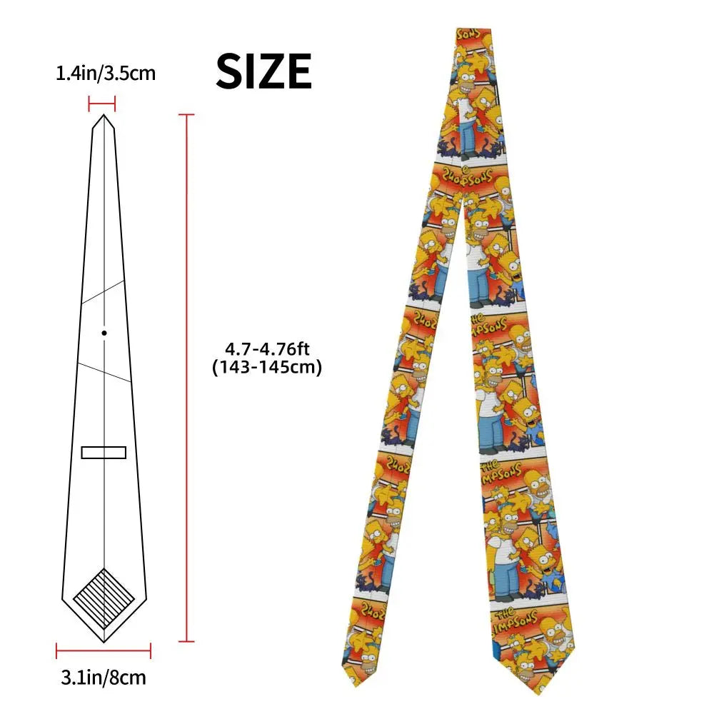 Personalized The S-Simpsones Homer Neck Ties Men Formal Silk Wedding Neckties