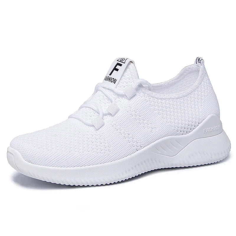 Women Casual Shoes Fashion Breathable Walking Mesh Flat Shoes Sneakers Women 2026 Gym Vulcanized Shoes Purple Female Footwear