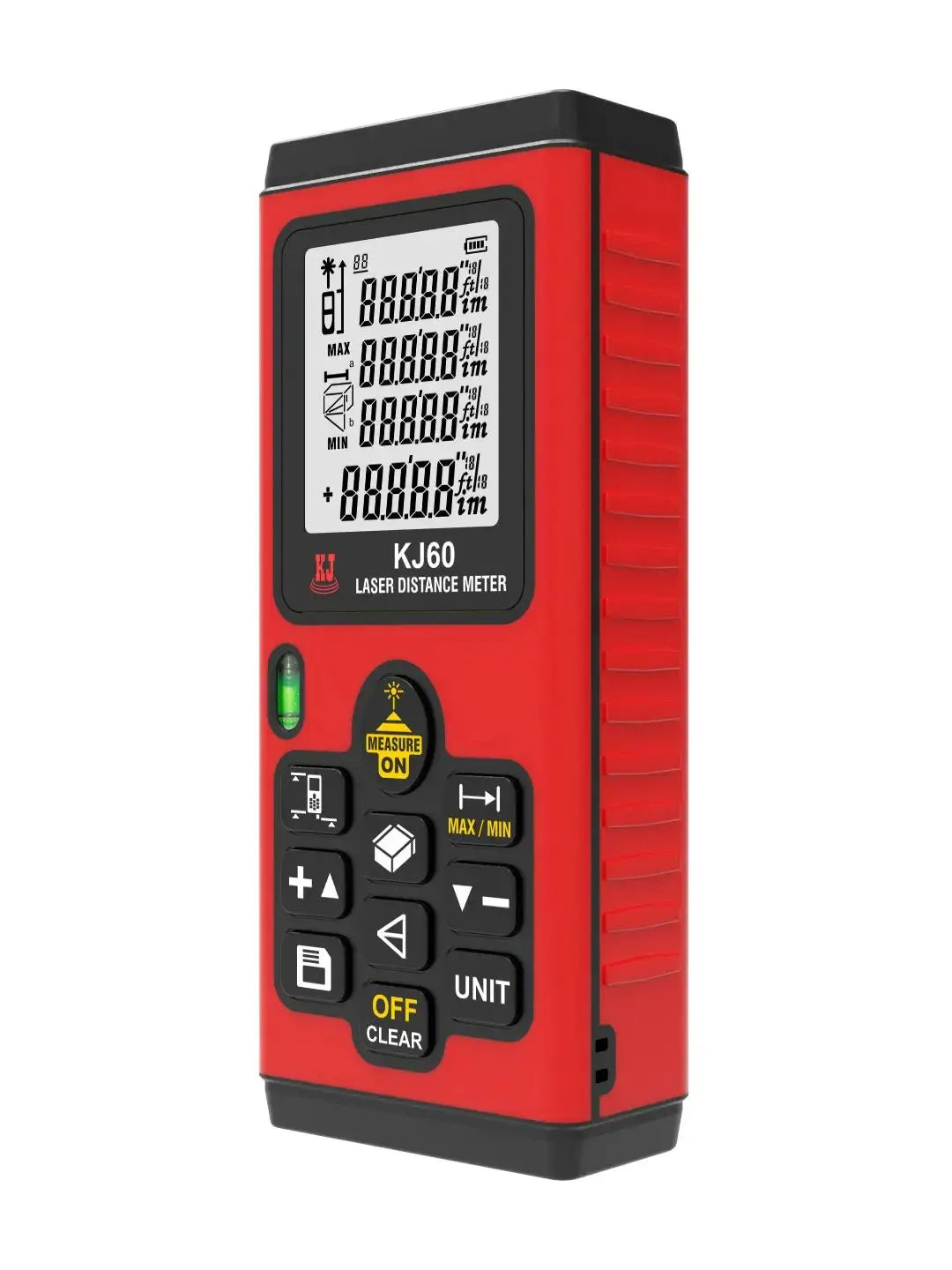 Digital Laser Distance Meter with 10 Group Memory, Continuous Measurement, Delay Start Function