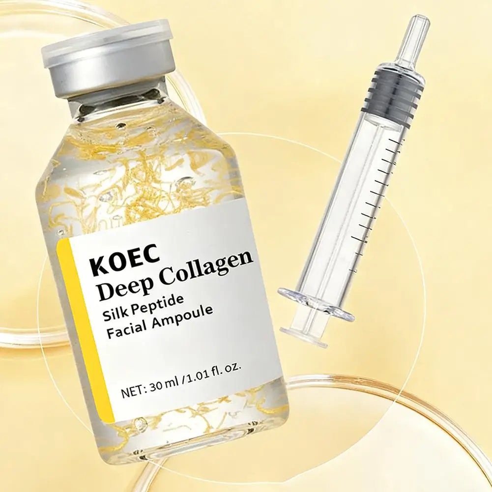 KOEC Collagen Silk Peptide Intensive Lifting Ampoule Korean Anti Aging Firming Hydrating Revitalizing Face Skin Care Essence